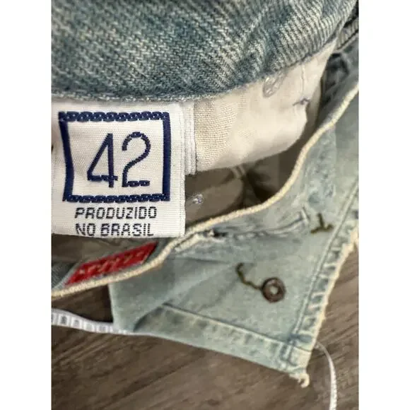 Le Jealous Vintage Denim Skirt Y2K Beaded Floral 42 Large Boho Hippie Festival - Picture 7 of 9